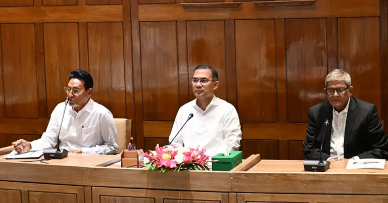 তারেক রহমানের নেতৃত্বে সরকারি দলের সংসদীয় সভা